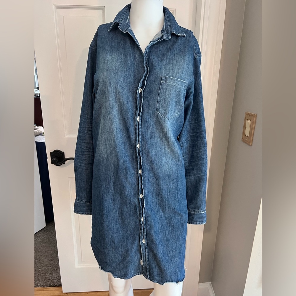 Frank & Eilleen Mary Vintage Stonewashed Denim dress size Small